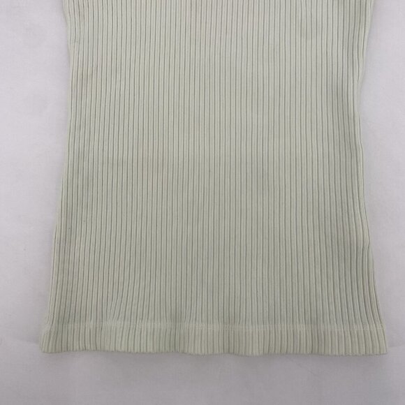 Agolde Size XS Bea Cutaway Tank Top Honeydew Green Crew Neck Racerback Stretch - Picture 5 of 10
